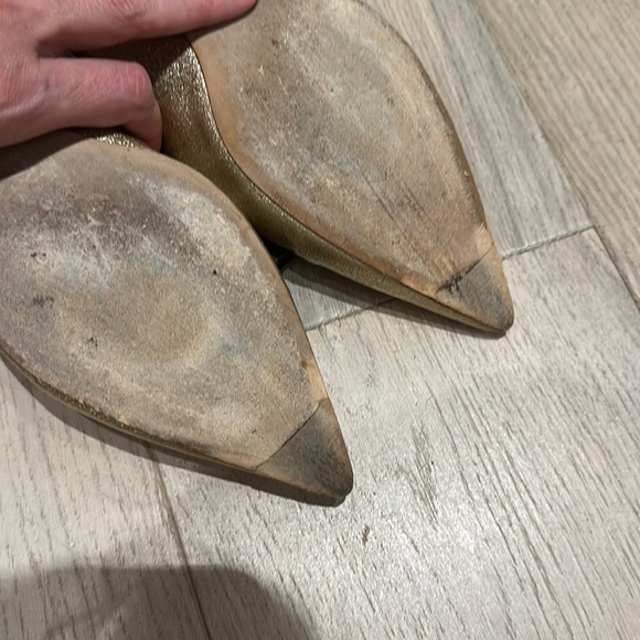 Jimmy Choo gold flats size 40 - Picture 4 of 5